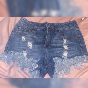 Denim shorts